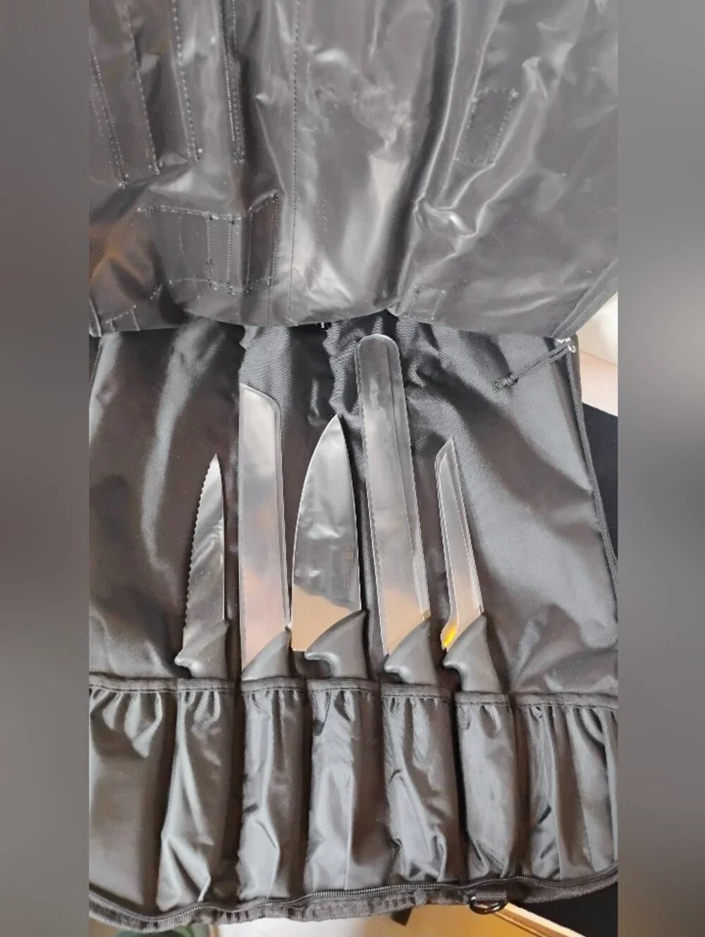 5-piece Wusthof Pro Cutlery Set Roll Up Carrying Case With Handle Various Sizes